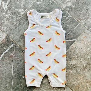 Hot dog print racer back shortall - Monica + Andy